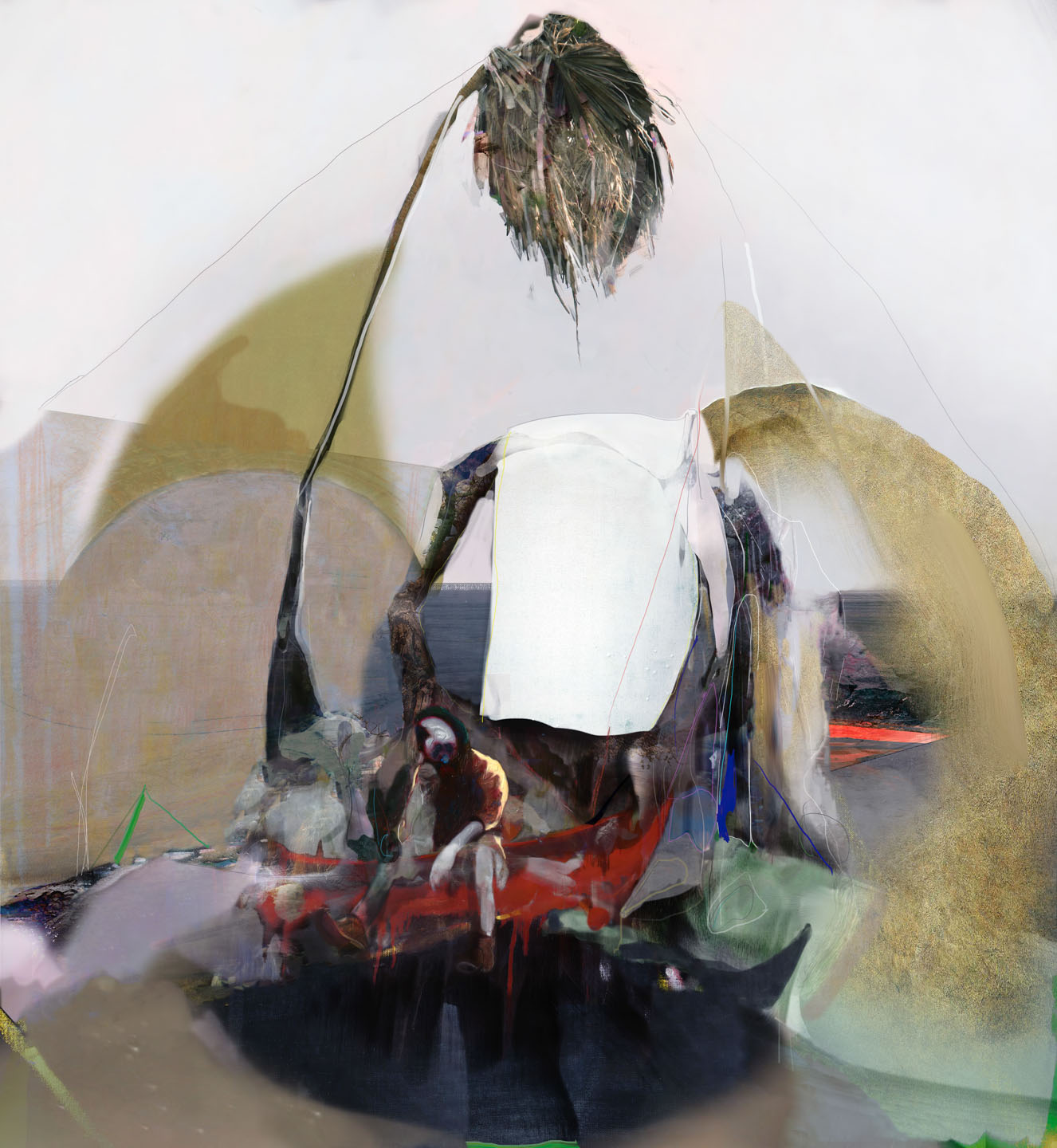 Alex Fischer, Artists Retreat, 2010, 16×14.7 inch digital matte giclee